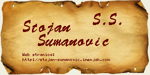 Stojan Šumanović vizit kartica